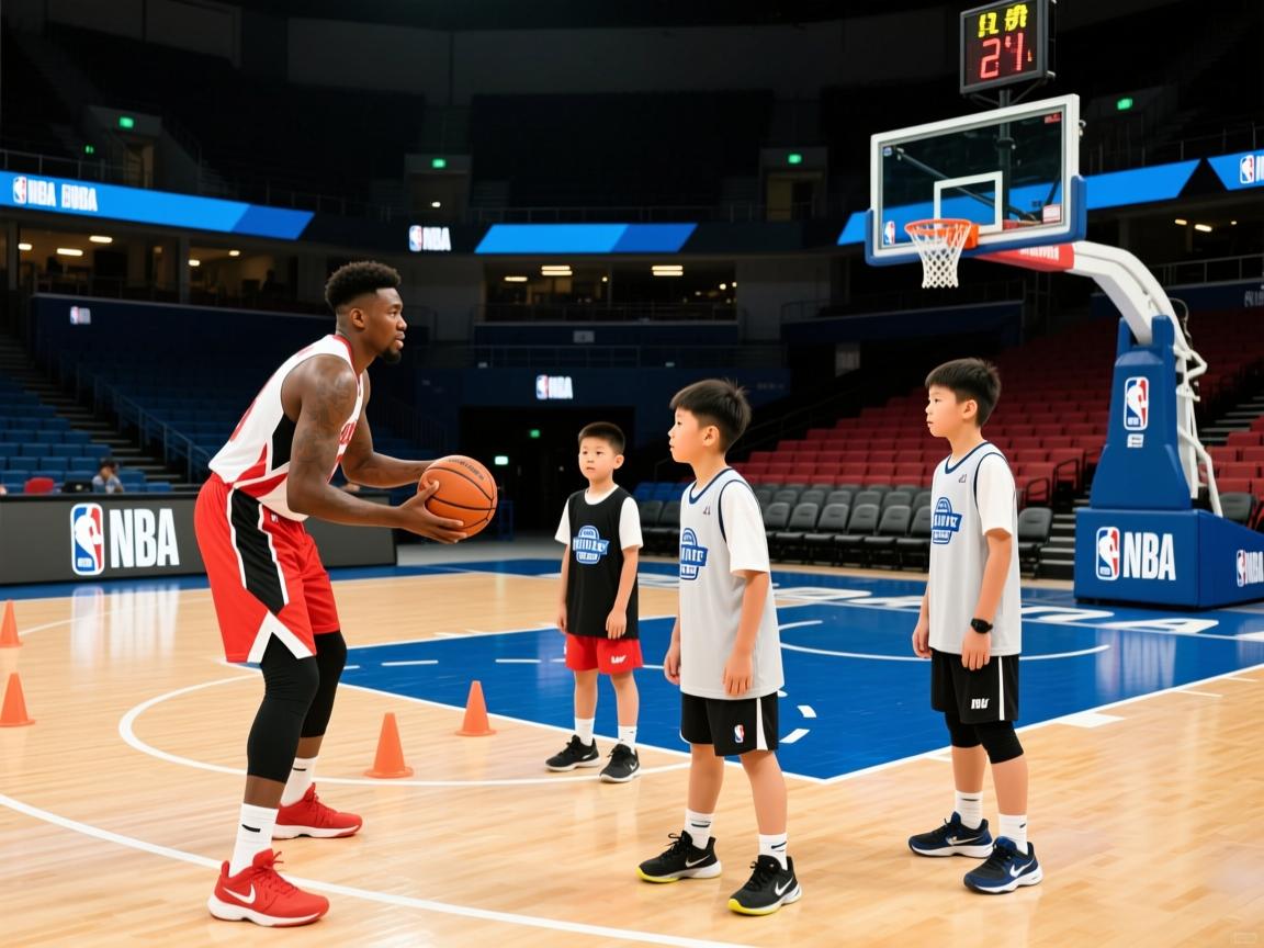 NBA球员与青少年开展篮球训练课程