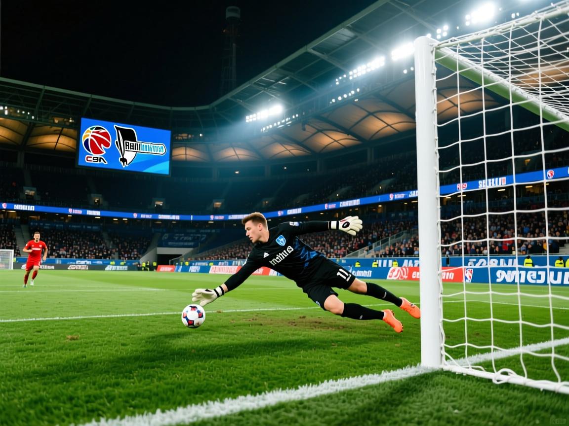 柏林赫塔门将扑出点球，为球队挽回颜面  第4张